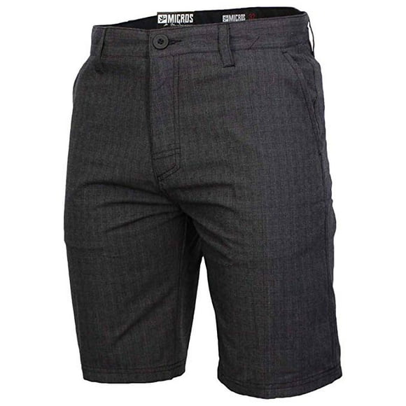 Men's Hybrid Flat Front Causal Shorts (14, Termino Black)