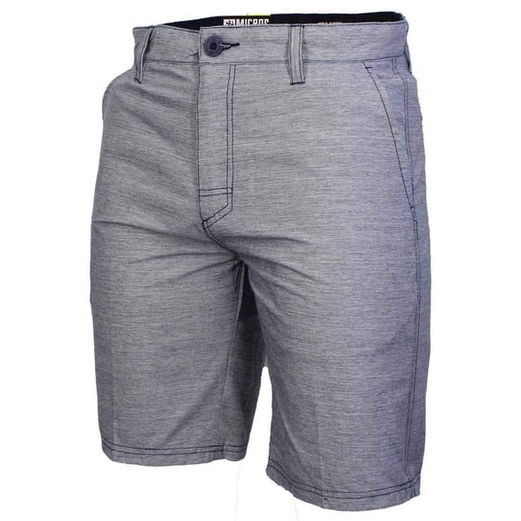 Micros Mens Causal Lightweight Flat Front Shorts (40, Air Stream Navy)