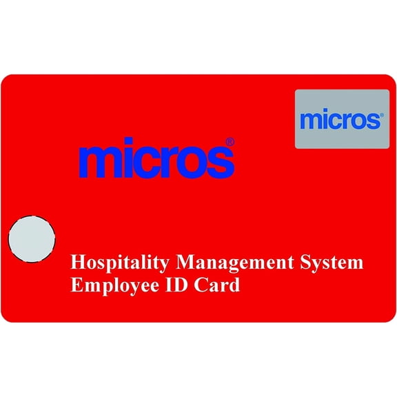 Micros Red Management Employee ID Card