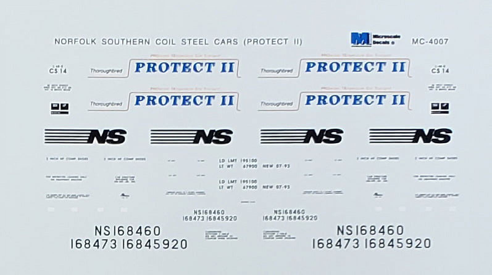 Microscale Model Railroad/Train Decals HO Scale Norfolk Southern/NS