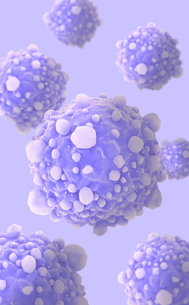 Microscipic view of pancreatic cancer cells Canvas Art - Stocktrek Images (23 x 36)