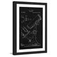 thumbnail image 1 of "Microscope 1886 Black Paper" Framed Painting Print, 1 of 4