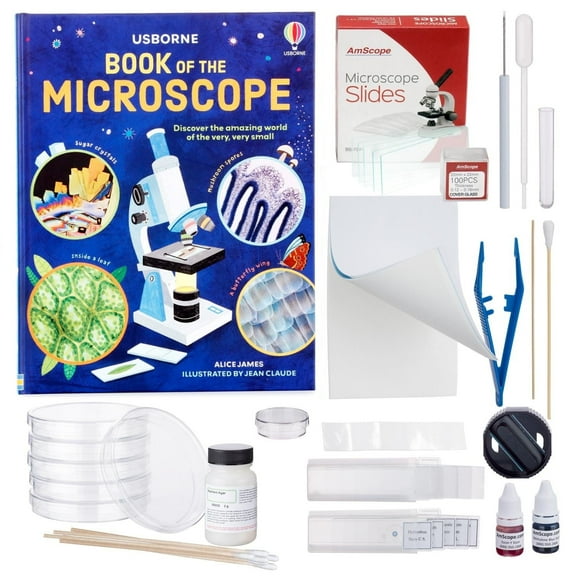 Microscope Accessory Science Kit & Book - Preparation & Culturing Microorganism