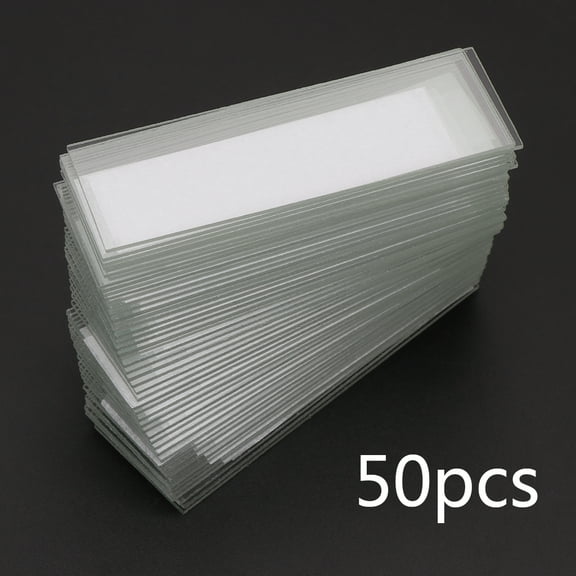 Microscope Adapter 50Pcs 1mm Thickness Cavity Glass Coverslips Single Flat