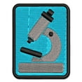 thumbnail image 1 of Microscope Biology Science Applique Multi-Color Embroidered Hook & Loop Patch - 3 Inch Medium, 1 of 5