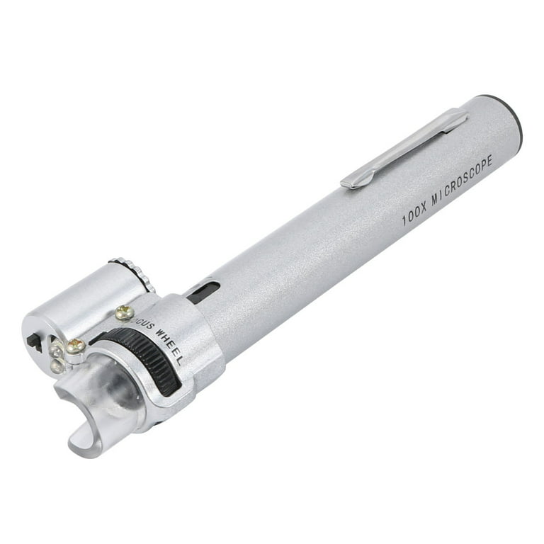 Microscope Light 100X Magnifier Magnifying Glass Pen Type Microscope