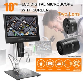 Microscope,Maintenance Workbench With 1080p 10inch Lcd 10inch Lcd Display 4x Display Microscope Video Maintenance Workbench With Led Lamp Picture Video Maintenance Workbench With Led Rusuo