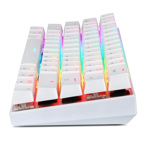 Microscope Motospeed SK62 BT Wireless Gaming Mechanical Keyboard 61 Keys RGB Backlight Blue Switch Macro Drive For Laptop PC