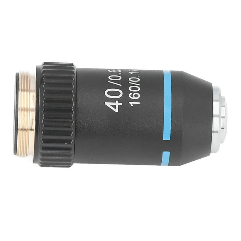 Microscope Objective, Coating Clearer High Transmittance 40/0.65 40X High  Magnification Lens For Biological Microscopes 