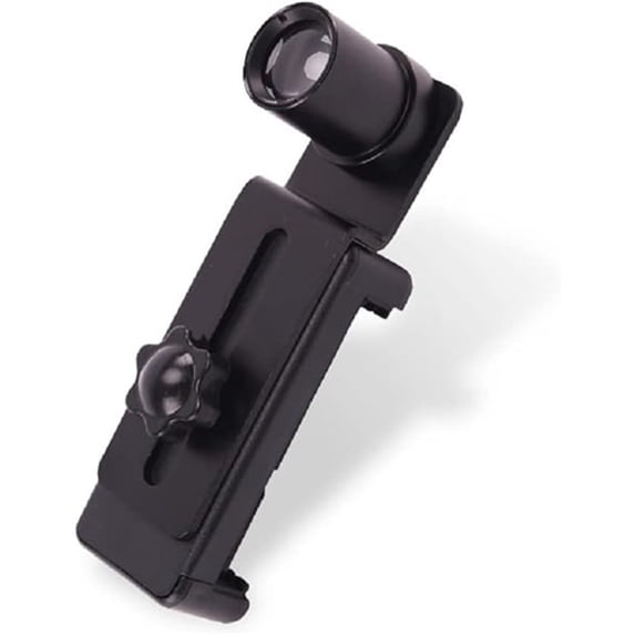 Microscope Phone Adapter, 12.5X Optical Glass Lens Smartphone Mount Eyepiece Connector for Photo Video Capture