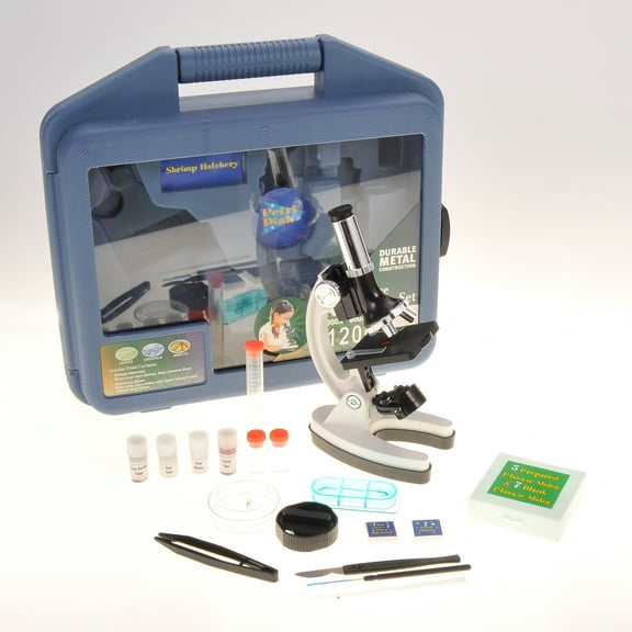 Microscope Science Kit For Beginners | 52 Pieces,   Built in LED Lighting