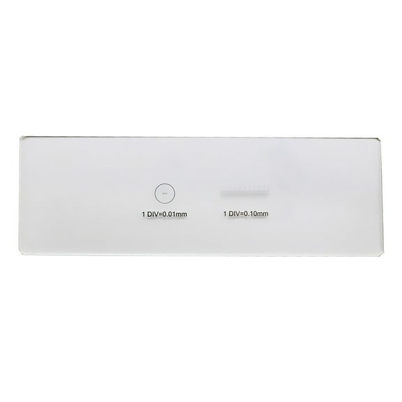 Microscope Slide Ruler With 0 01Mm Crosshair For Precision Calibration