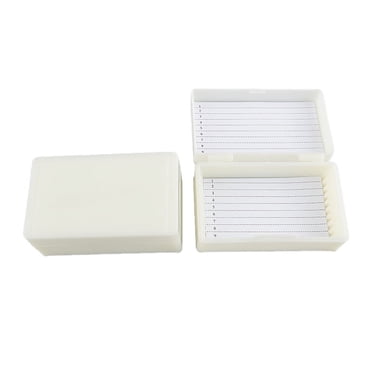 Laboratory Plastic Microscope Glass Holder Slide Box 10Pcs (Each Hold 2pcs Slides) In | Whizz Slide Holders