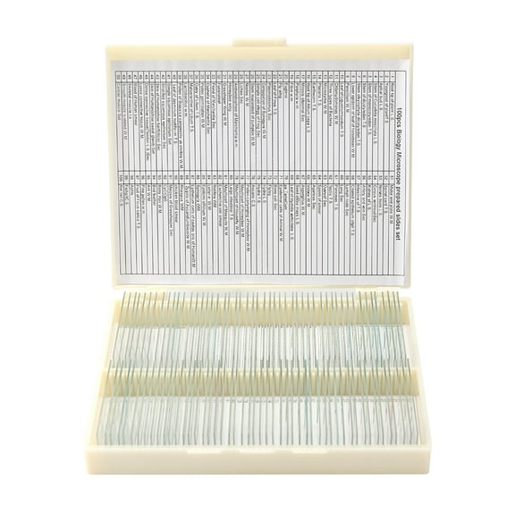 Microscope Slides, Cover Microscope Slides Des Plantes Animal Tissues Science Portable Educational Sample Animal Slips Microscope Slips Portable Slides Des 100pcs/set Sample 100 Pcs /