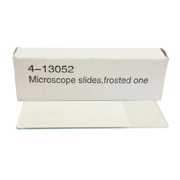 Microscope Slides, Glass, Frosted On One End. Pack of 144 slides.