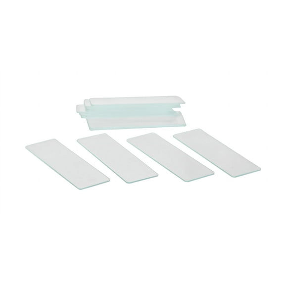 Microscope Slides, Glass, Size 75mm x 25mm. Pack of 12 Slides.