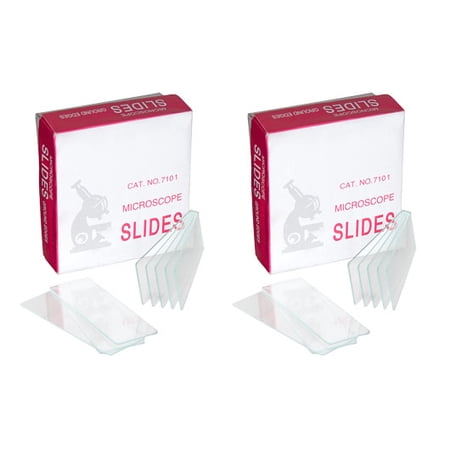 Microscope Slides, Glass, Size 75mm x 25mm. Pack of 144 Slides.