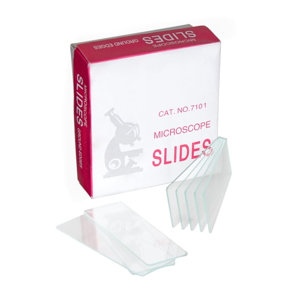 Microscope Slides, Glass, Size 75mm x 25mm. Pack of 72.