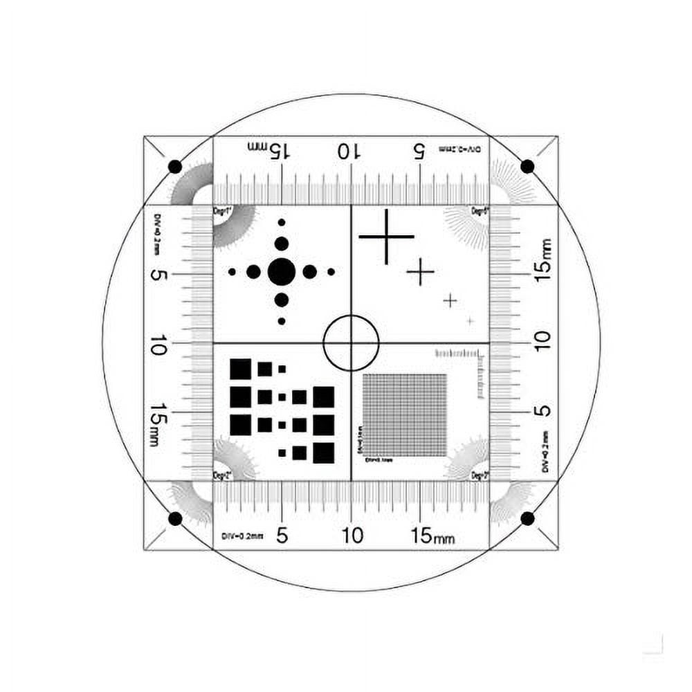 Microscope Stage Calibration Slide, MultiFunctional Micrometer