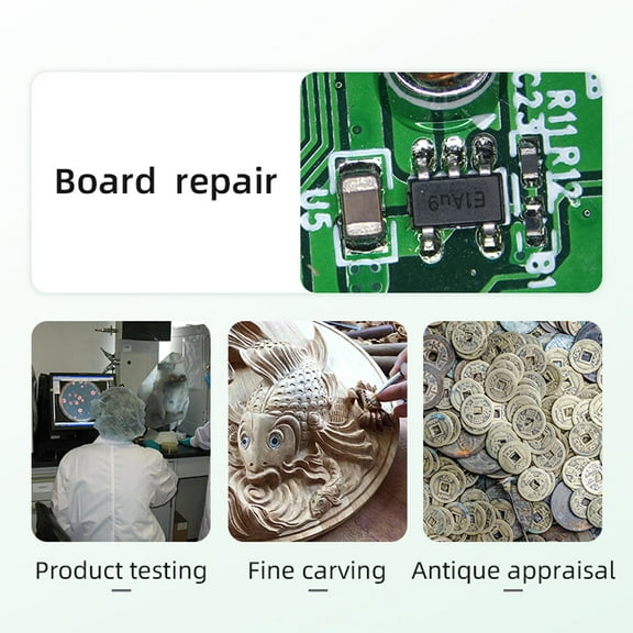 Microscope,With 8 Adjustable 1000x Microscope Video Alloy Stand Identification Video With 8 Display 1000x Microscope Inch Display 1000x 4.3 Inch Display Adjustable Led Alloy White Plug