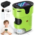 thumbnail image 1 of Microscope for Kids Adults Pocket Microscope, 2" Handheld Microscope Toys for Indoor Outdoor Educational Boys Girls with LED Lights TF Card, Green, 1 of 7