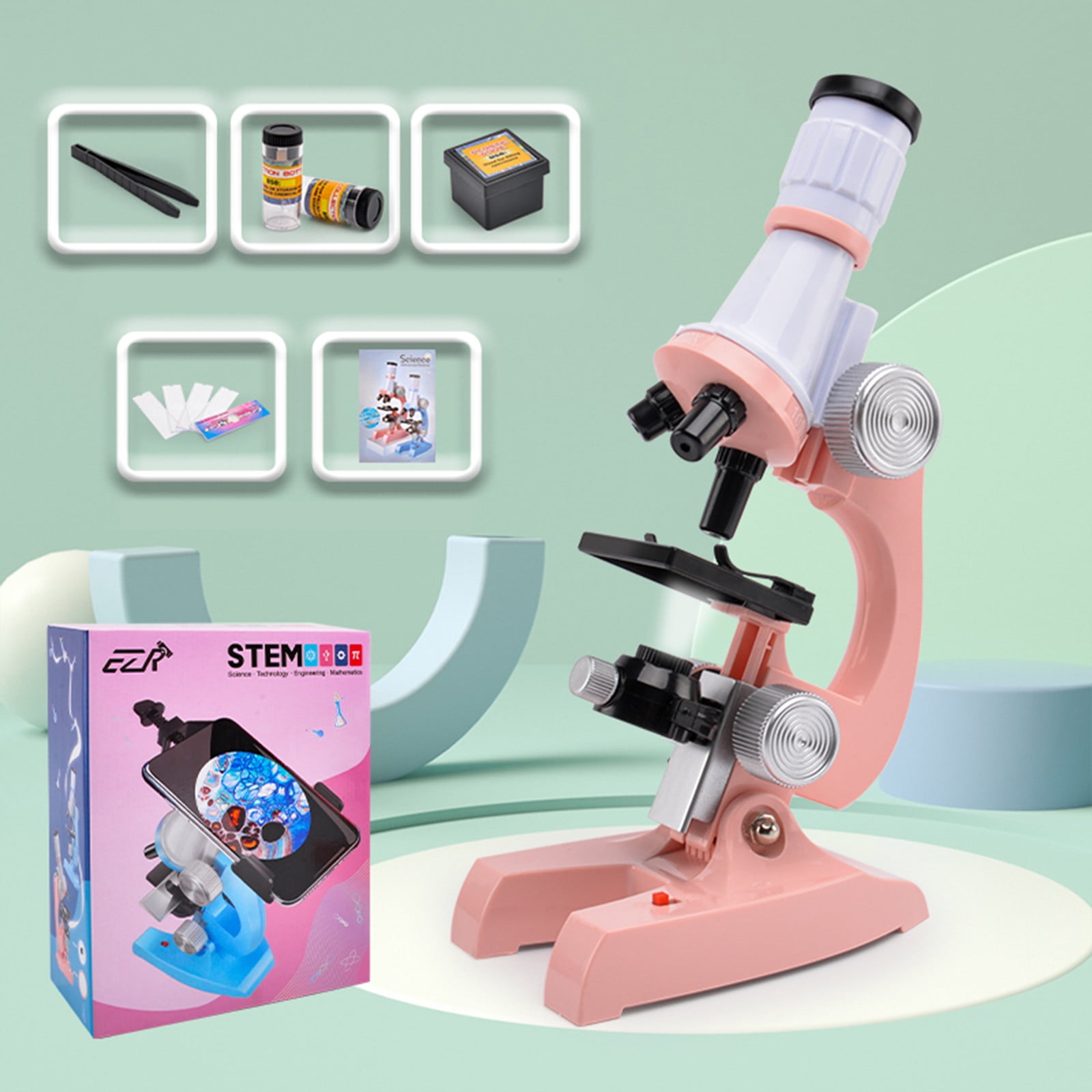 Microscopes, HighDefinition 1200 Times Microscope Toy Children's