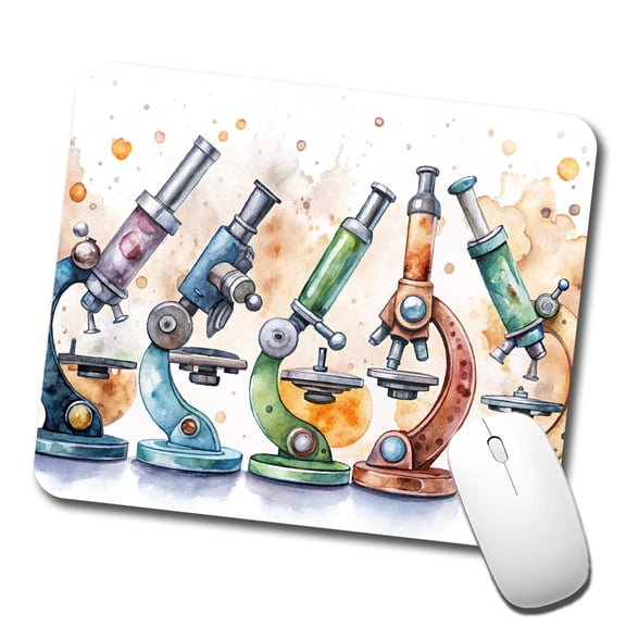 Microscopes Science Scientist Lab Biology Teacher Mouse Pad Low Profile Gaming Mat