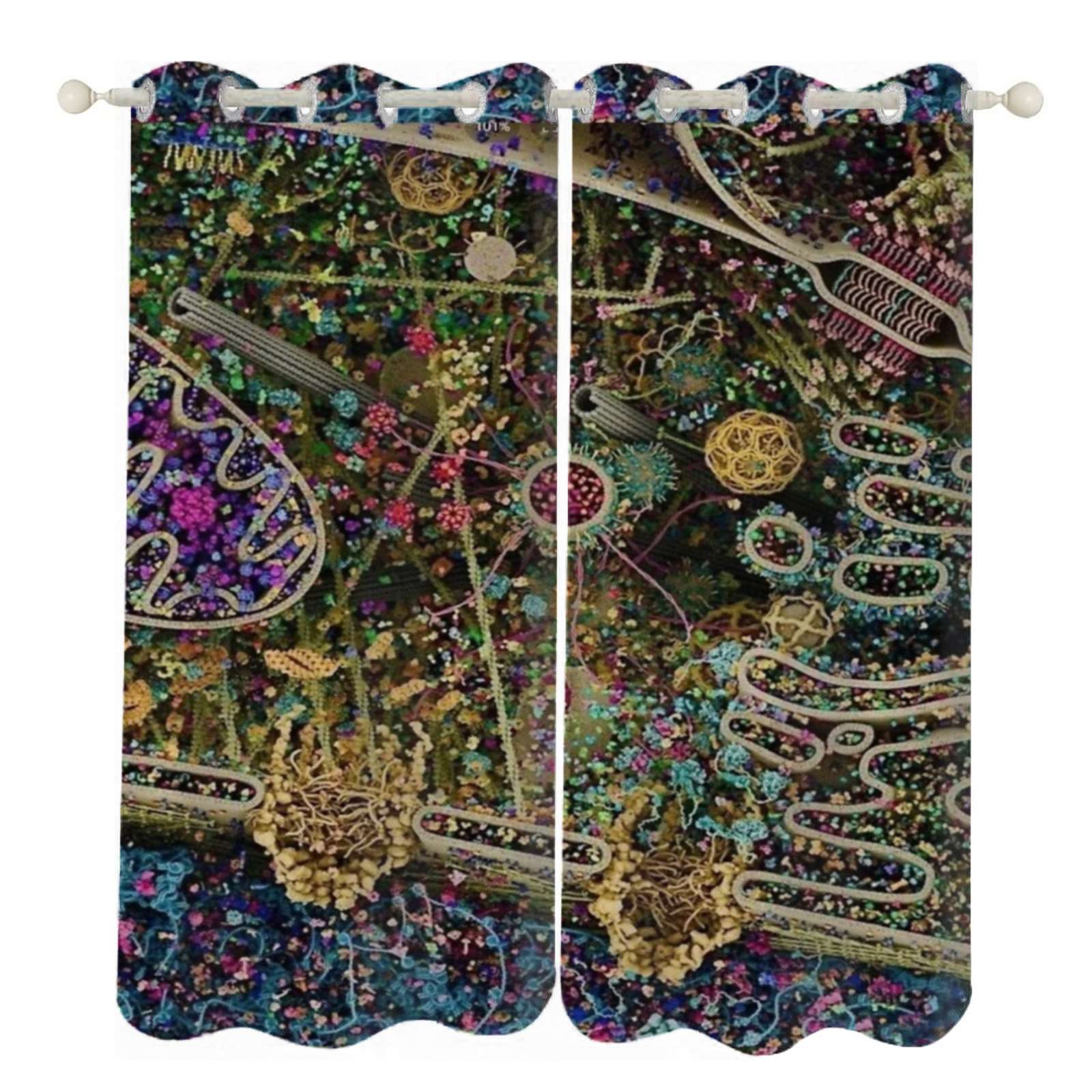 Microscopic organisms cell structure cell Sunshade Curtains Home ...