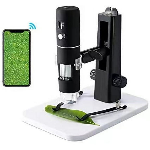 Microscopio Digitale, ROTEK WiFi USB Microscopio Fotocamera 1000x Zoom 1080P HD con Professionale per Ascensore, Regalo per Mini Microscopio per iPhone IOS Android ipad Windows MAC