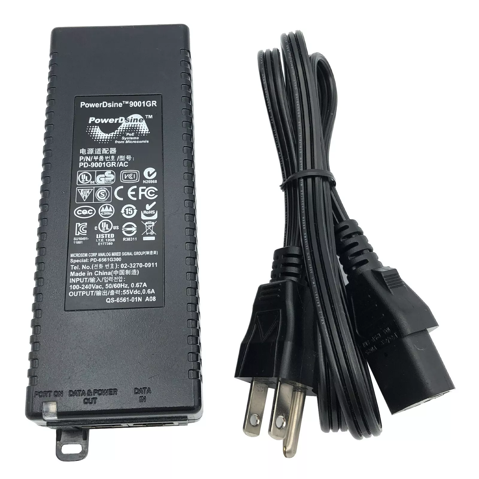 Microsemi PoE Extractor 未使用 PD-9601GCO | Microchip Technology