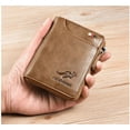 thumbnail image 1 of Microseven Men Men's RFID Blocking T1 Leather Wallet Credit Cards ID Durable Waterproof, 1 of 5