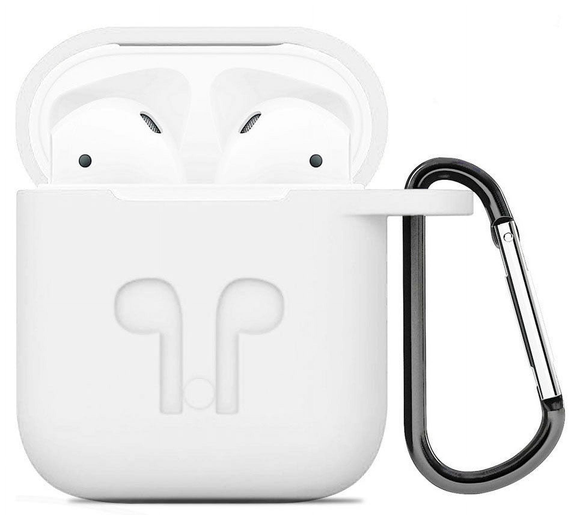 Microseven White AirPods 1 & 2 (Gen 2 ) Case Full Protective Silicone