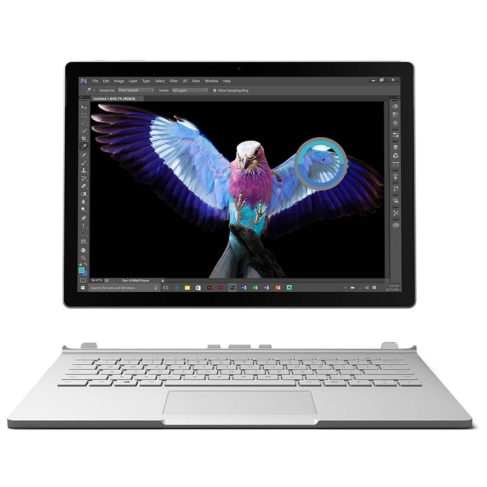 Microsoft 13.5 Surface Book Multi-Touch 2 in 1 128GB HD 8GB RAM i5 Notebook Used, Grade B