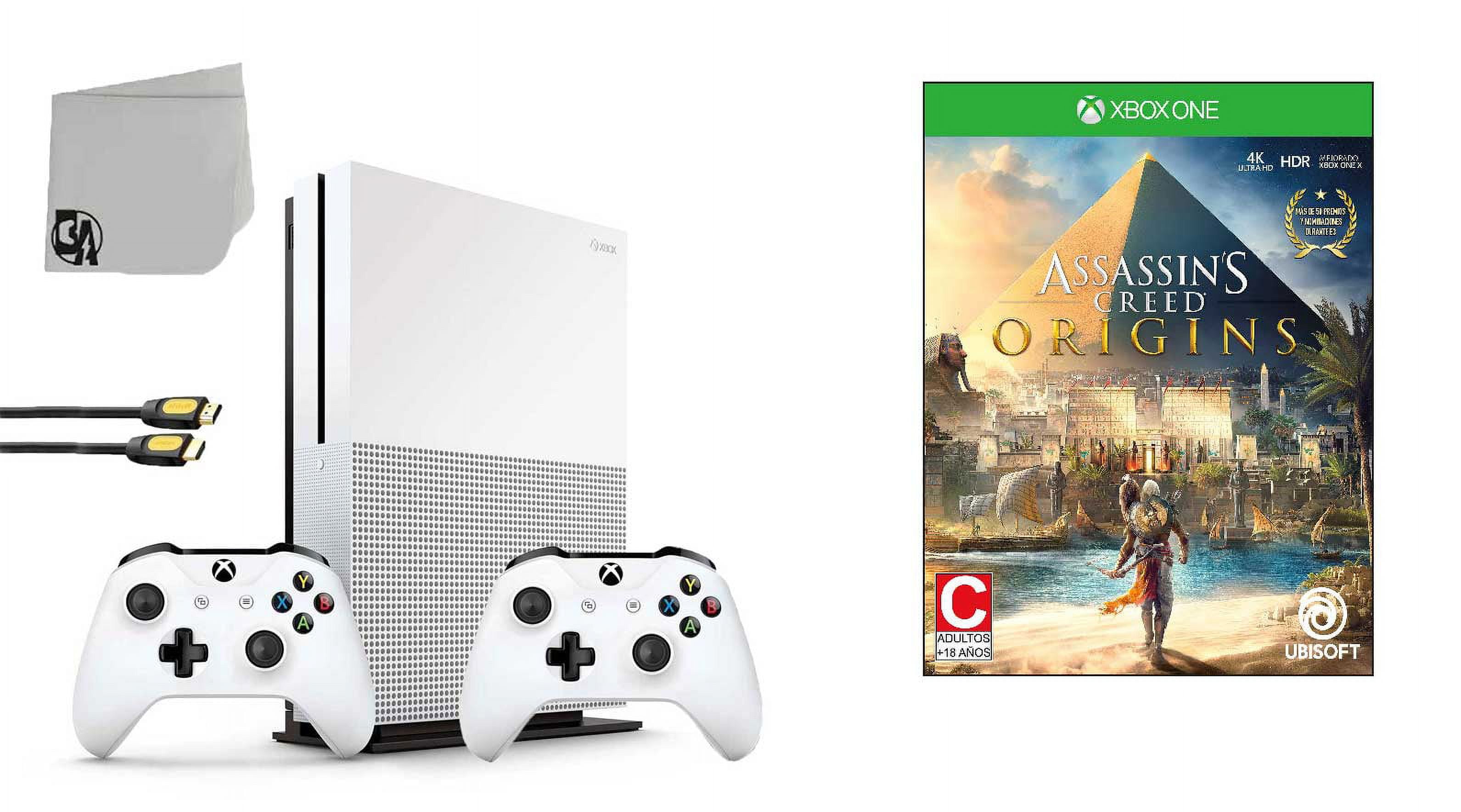Microsoft Xbox One S 500GB Gaming Console White with Logitech G920 Steering  Wheel BOLT AXTION Bundle Like New 