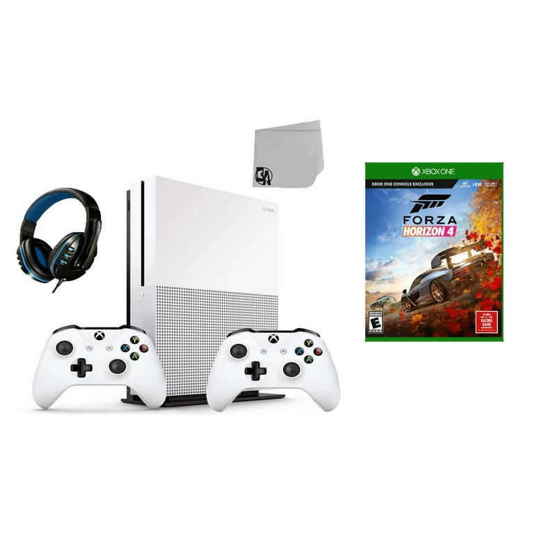 Microsoft 234-00051 Xbox One S White 1TB Gaming Console with 2