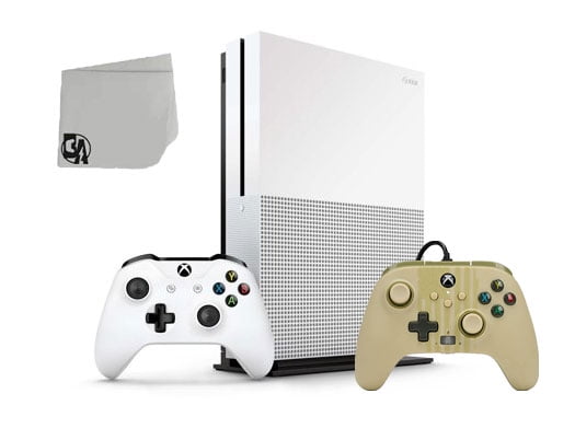 Microsoft 234-00051 Xbox One S White 1TB Gaming Console with 