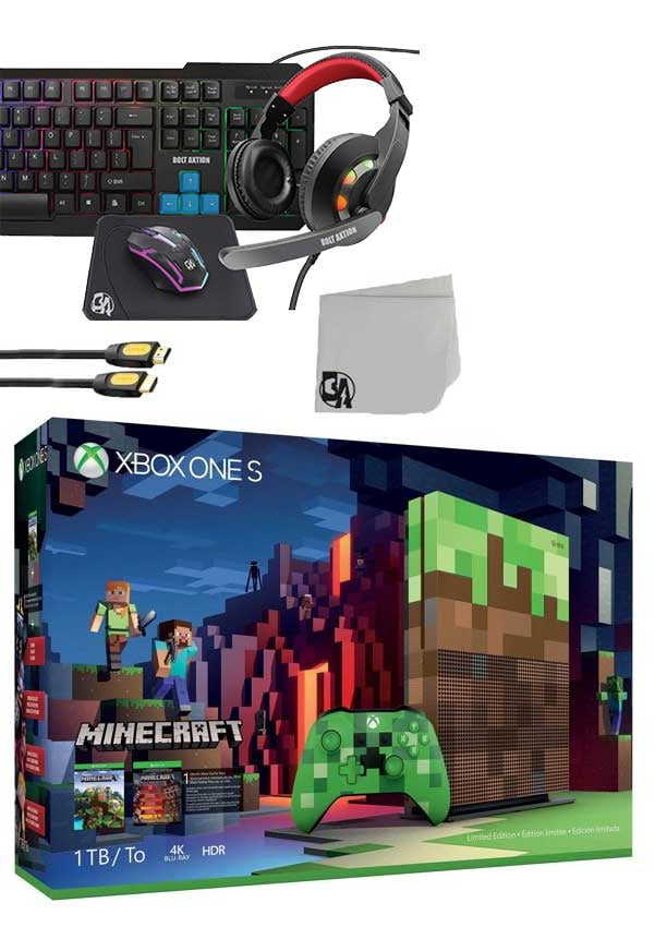 Game Console Microsoft Xbox One S 1tb Minecraft Microsoft Xbox One