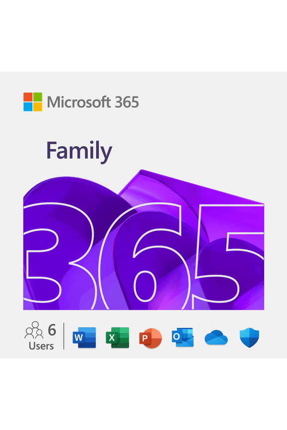 365 Family | 12-Month Subscription, up to 6 people | Premium Office apps | 1TB OneDrive cloud storage | PC/Mac Download
