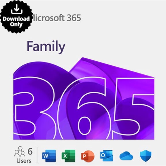 Microsoft 365 Family (6-User License / 12-Month Subscription / Download)