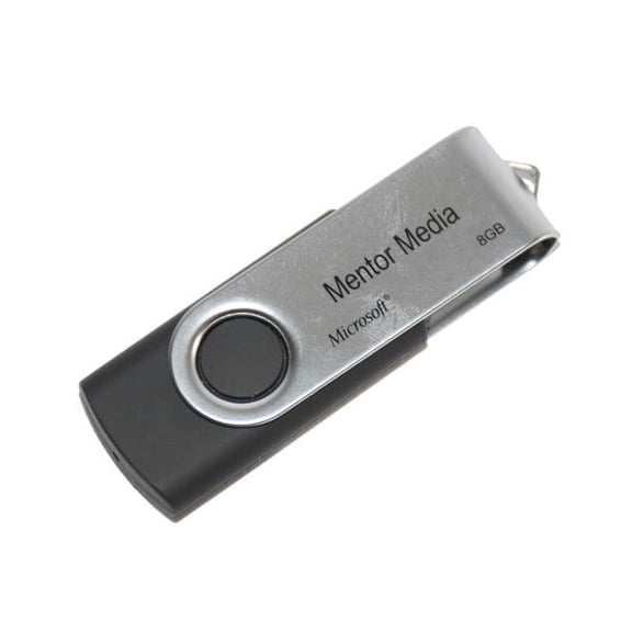 Microsoft 8GB USB 2.0 Flash Drive by Mentor Media (7KDV5)