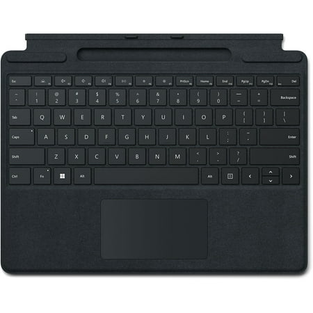 Microsoft - Surface Pro Signature Keyboard for Pro X and Pro 8 with Fingerprint Reader - Black Alcantara Material