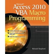 Microsoft Access 2010 VBA Macro Programming, Paperback