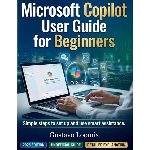 Microsoft Copilot User Guide for Beginners: Simple steps to set up and use smart assistance., (Paperback)