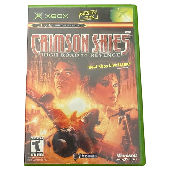 Restored Microsoft Crimson Skies High Road to Revenge - Xbox - DVD - English