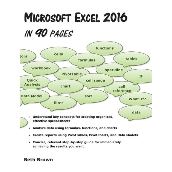 Microsoft Excel 2016 In 90 Pages (Paperback)