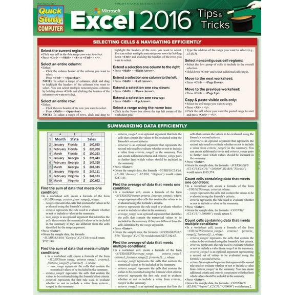 Microsoft Excel 2016 Tips & Tricks (Other)