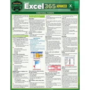 Microsoft Excel 365 Advanced : a QuickStudy Laminated Reference Guide (Edition 1) (Other)