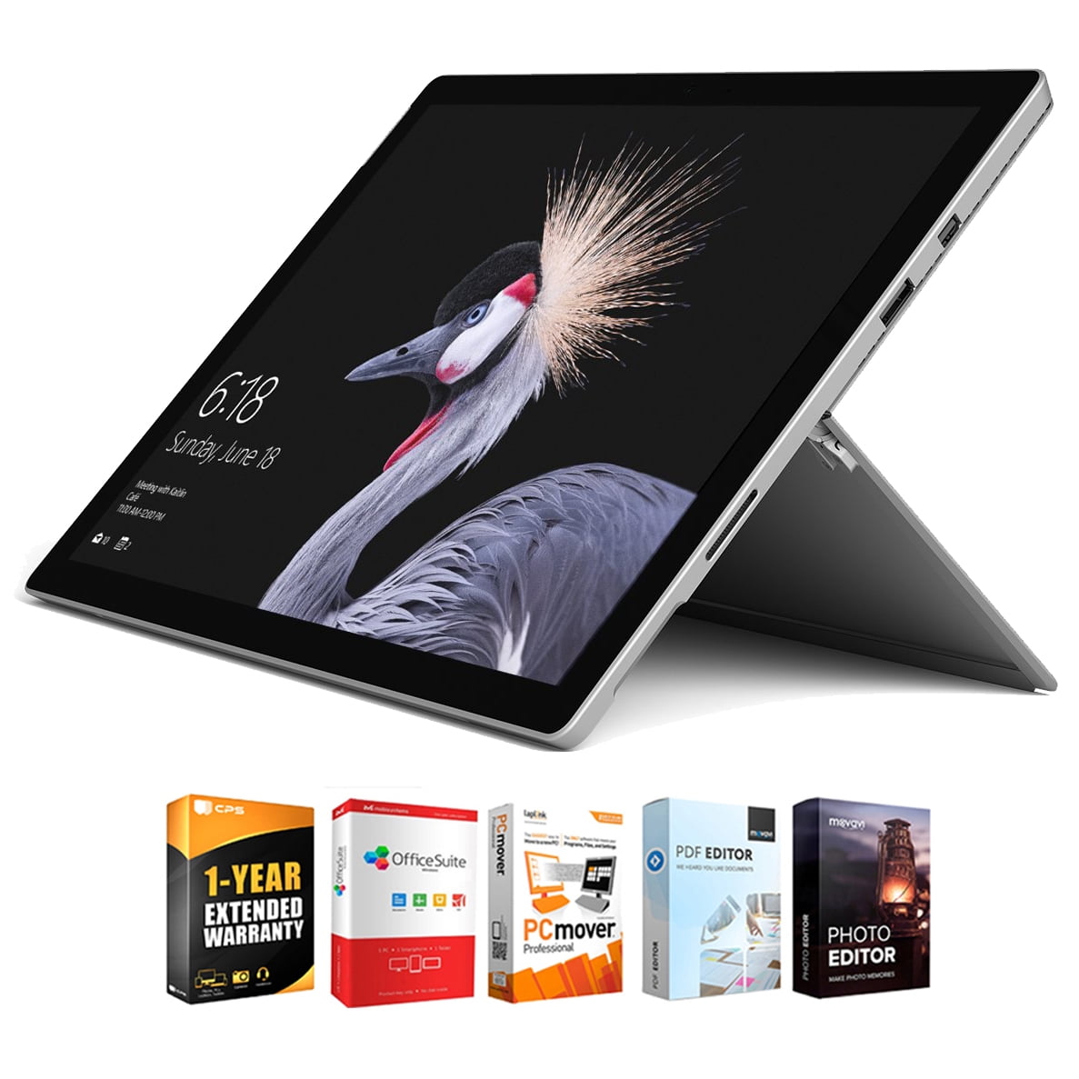 Microsoft FJX-00001 Surface Pro Intel Core i5 8GB RAM 256GB Bundle with  Elite Suite 18 Standard Editing Software Bundle and 1 Year Extended  Warranty - Walmart.com