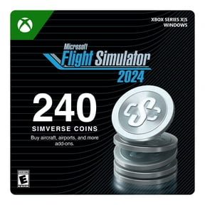 Microsoft Flight Simulator 2024 - 240 Simverse Coins - Xbox One, Xbox Series X|S, Windows 10 [Digital]