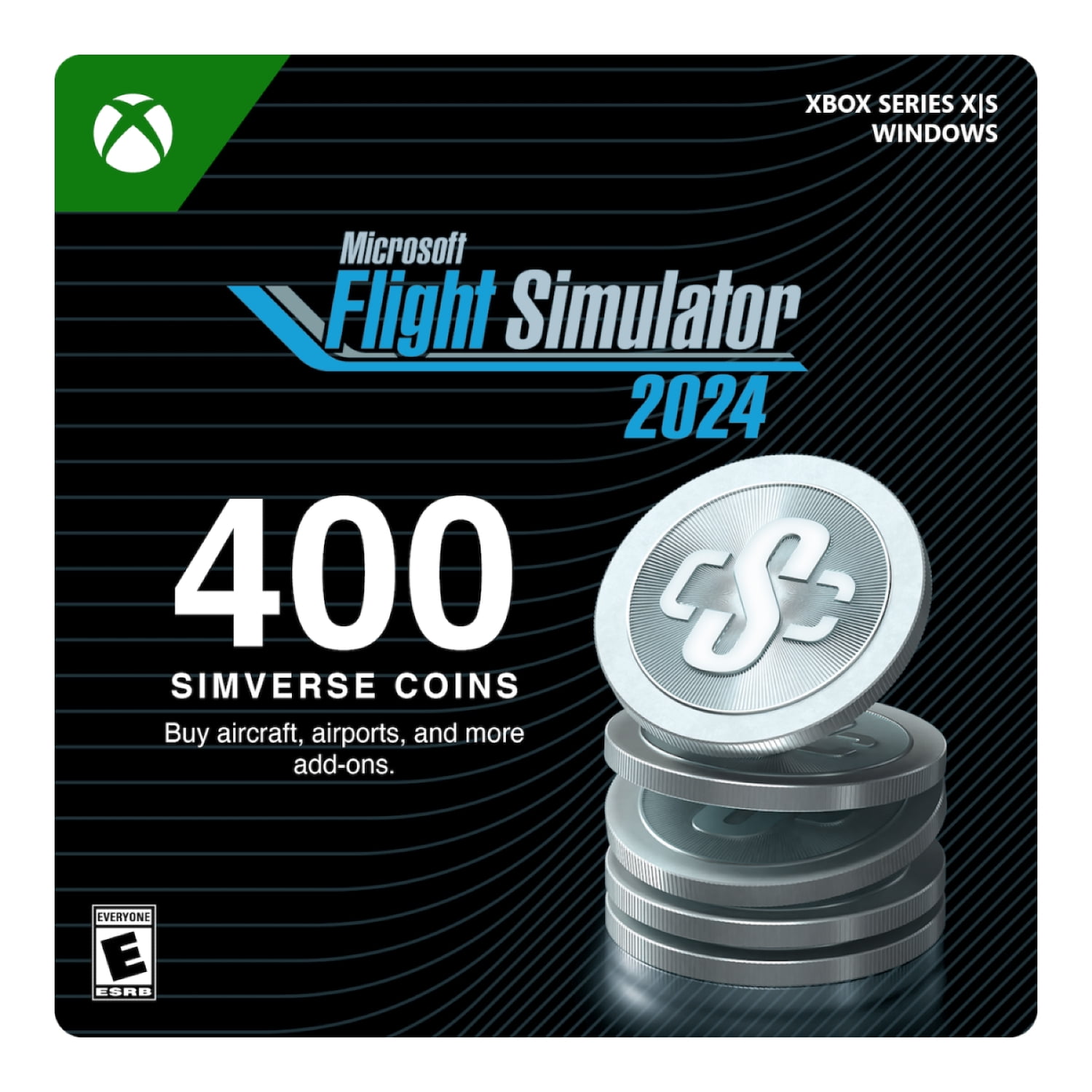 Microsoft Flight Simulator 2024 - 400 Simverse Coins - Xbox One, Xbox Series X|S, Windows 10 [Digital]